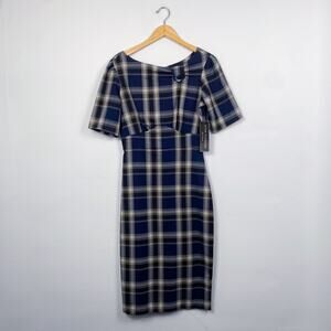 NWT Stop Staring Molly Plaid Pinup Dress Medium